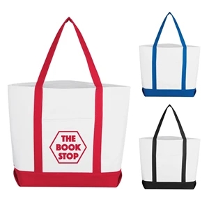 Pocket Shopper Tote Bag | https://www.bestnamebadges.com