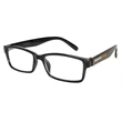 Reader Black Squared Eyeglasses | https://www.bestnamebadges.com