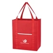 Non-Woven Wave Shopper Tote Bag | https://www.bestnamebadges.com