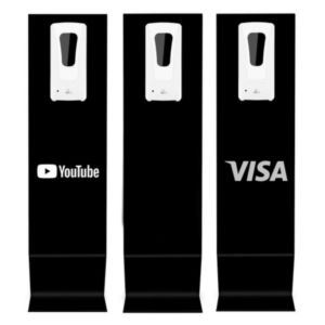 PREMIUM CUSTOM DISPENSER STATION - BLACK | https://www.bestnamebadges.com