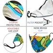 5 Layer Full Color Face Mask w/ Adjustable Ear Loop | https://www.bestnamebadges.com
