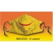 5 Layer Full Color Face Mask w/ Adjustable Ear Loop | https://www.bestnamebadges.com