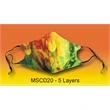 5 Layer Full Color Face Mask w/ Adjustable Ear Loop | https://www.bestnamebadges.com