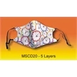 5 Layer Full Color Face Mask w/ Adjustable Ear Loop | https://www.bestnamebadges.com