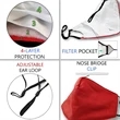 4 Layer Blank Cotton Face Mask w/ Adjustable Ear Loop | https://www.bestnamebadges.com