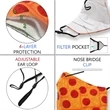4-Layer Adjustable Full Color Cotton Safety Face Mask | https://www.bestnamebadges.com