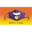 4-Layer Adjustable Full Color Cotton Safety Face Mask | https://www.bestnamebadges.com