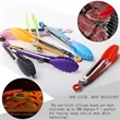 7 Inch Multi-Colors Silicone Kitchen Tongs | https://www.bestnamebadges.com