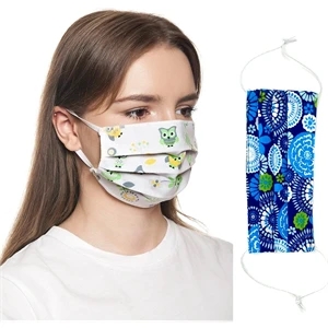 2 Layer Cotton Face Mask w/ Full Color Imprint & Adjuster | https://www.bestnamebadges.com