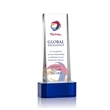 Milnerton VividPrint™ Award on Base - Blue | https://www.bestnamebadges.com