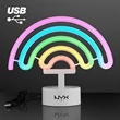 Neon LED Rainbow USB Tabletop Light | https://www.bestnamebadges.com