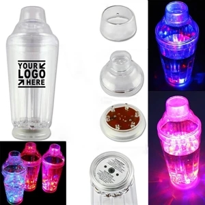Flashing cocktail shaker