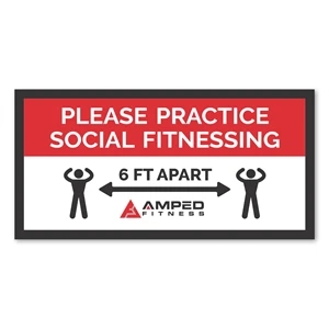 12 x 24 Rectangle Removable Wall Decal | https://www.bestnamebadges.com