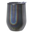 12 oz Travel Tumbler Iridescent Compact w/ Clear Lid EVA Pad | https://www.bestnamebadges.com