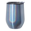 12 oz Travel Tumbler Iridescent Compact w/ Clear Lid EVA Pad | https://www.bestnamebadges.com