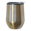 12 oz Travel Tumbler Iridescent Compact w/ Clear Lid EVA Pad | https://www.bestnamebadges.com
