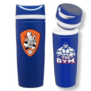 16 oz Insulated Matte Steel Tumbler w/Screw on Lid & EVA Pad | https://www.bestnamebadges.com