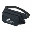 Happy Travels Fanny Pack | https://www.bestnamebadges.com