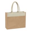 Jute Tote Bag With Front Pocket | https://www.bestnamebadges.com