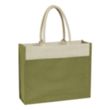 Jute Tote Bag With Front Pocket | https://www.bestnamebadges.com