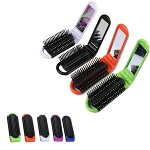 Folding Air Cushion Comb with Mirror