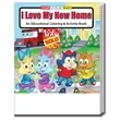I Love My New Home Coloring Book Fun Pack | https://www.bestnamebadges.com