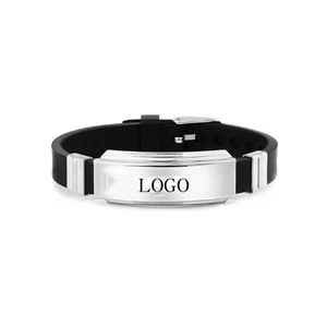 Stainless Steel Silicone Bracelet