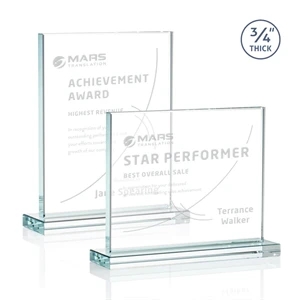 Manhattan Award - Clear | https://www.bestnamebadges.com