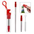 Straw Kit With Bottle Opener | https://www.bestnamebadges.com