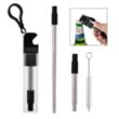 Straw Kit With Bottle Opener | https://www.bestnamebadges.com