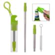 Straw Kit With Bottle Opener | https://www.bestnamebadges.com