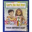 Let's Go Eat Out Coloring Book Fun Pack | https://www.bestnamebadges.com