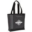 Mod Zippered Tote Bag | https://www.bestnamebadges.com