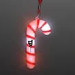 Light Up Candy Cane Necklace | https://www.bestnamebadges.com