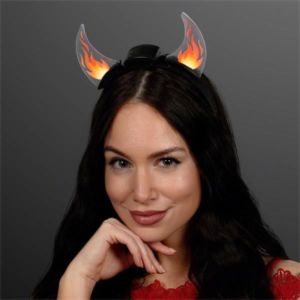 Dancing Flames Light Up Devil Horn Headband