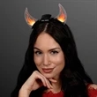Dancing Flames Light Up Devil Horn Headband | https://www.bestnamebadges.com