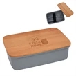 Wheat Lunch Set With Bamboo Lid | https://www.bestnamebadges.com