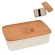 Wheat Lunch Set With Bamboo Lid | https://www.bestnamebadges.com