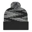 Bar Knit Cap With Cuff | https://www.bestnamebadges.com