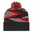 Bar Knit Cap With Cuff | https://www.bestnamebadges.com