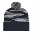Bar Knit Cap With Cuff | https://www.bestnamebadges.com