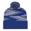 Bar Knit Cap With Cuff | https://www.bestnamebadges.com