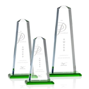 Pinnacle Award - Green | https://www.bestnamebadges.com