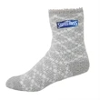 Fuzzy Crew Socks with Direct Embroidery | https://www.bestnamebadges.com