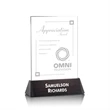 Sierra Rectangle Award - Black | https://www.bestnamebadges.com