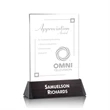 Sierra Rectangle Award - Black | https://www.bestnamebadges.com