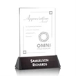 Sierra Rectangle Award - Black | https://www.bestnamebadges.com