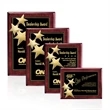 Constellation - Rosewood/Gold | https://www.bestnamebadges.com