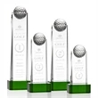 Dunbar Golf Award on Base - Green | https://www.bestnamebadges.com