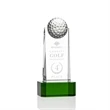 Dunbar Golf Award on Base - Green | https://www.bestnamebadges.com